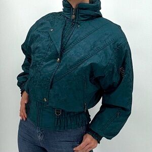 Descente NEW Gaper Day Old School Retro  Embroidered Hooded Snow Ski Jacket NWT